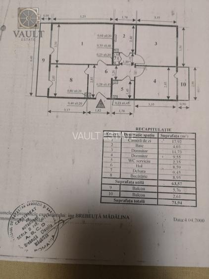 Apartament  3 camere -72mp/1985- Basarabia - 17