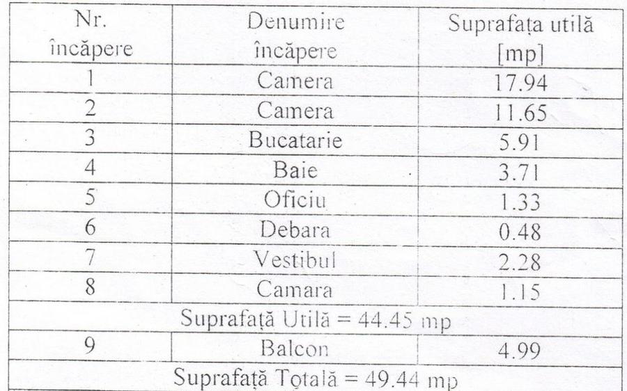 VÂNZARE  Apartament cu 2 camere   49,44 m² direct proprietar - 11
