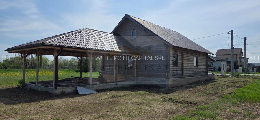Cabana de vânzare din lemn masiv Mihăilești | 500 mp teren -Potențial investiție - 7