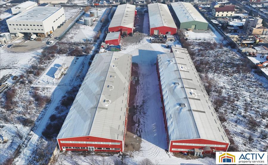 Hală industrială de închiriat – 3.100 mp (1.600 mp + 1.500 mp) – Strada Sinaia