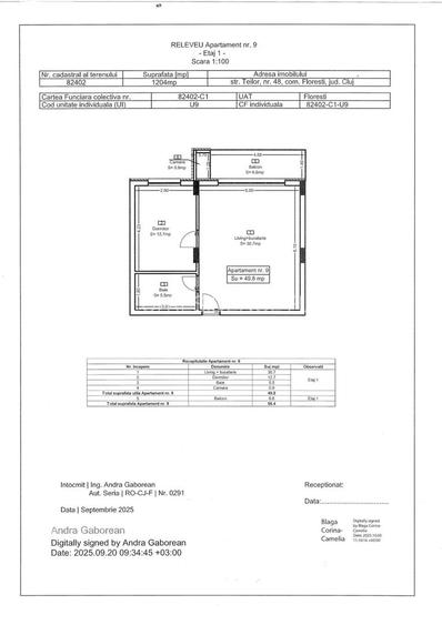 Ap 09 Teilor Residence - 2 camere - 24