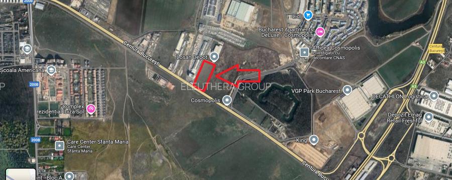 Teren de inchiriat, 20000 mp, Centura Bucuresti langa Cosmopolis si Fan Courier - 3