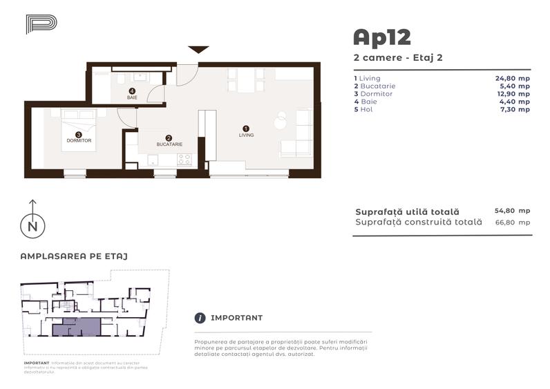 Apartament 2 camere, bloc boutique, Timpuri Noi - 1