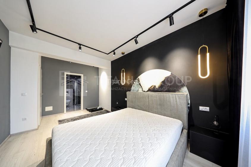 Apartament cu 3 camere, 2 bai, mobilat lux , parcare - zona Coresi - 5