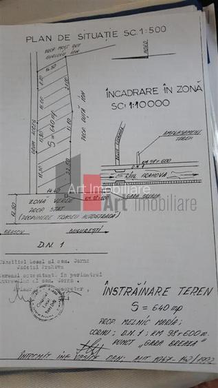 Teren de vanzare Breaza Cornu iesire la DN 1 - 1
