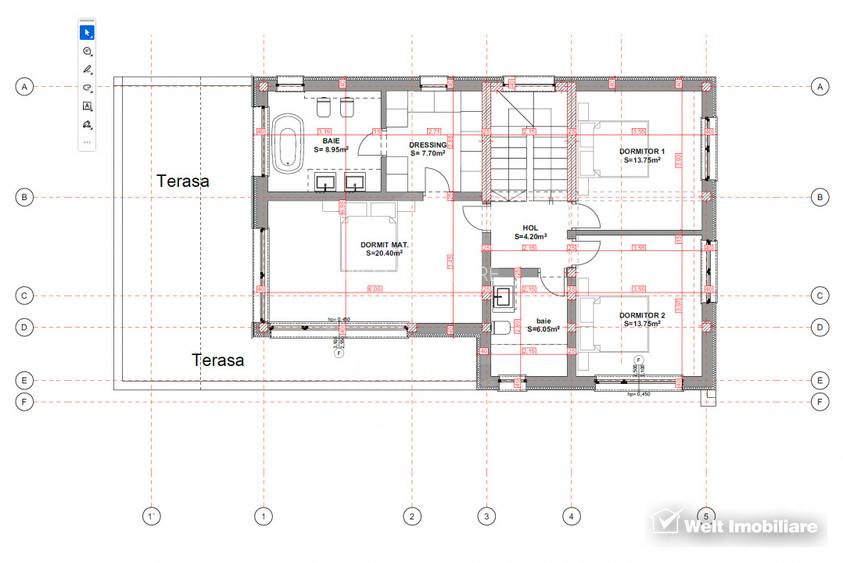 Teren intravilan autorizat, 780 mp, zona Sun Garden – Baciu. Proiect casa inclus - 4