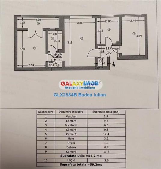 Apartament 3 camere str. Baraj Lotru - Metrou Titan - 7