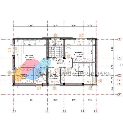 Casă individuală P+1+M cu 5 dormitoare – zona liniștită, Chinteni - 15