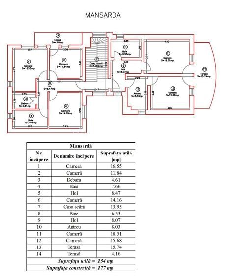 Cladire cu potential, teren 539mp,  12 camere, zona Gruia - 16
