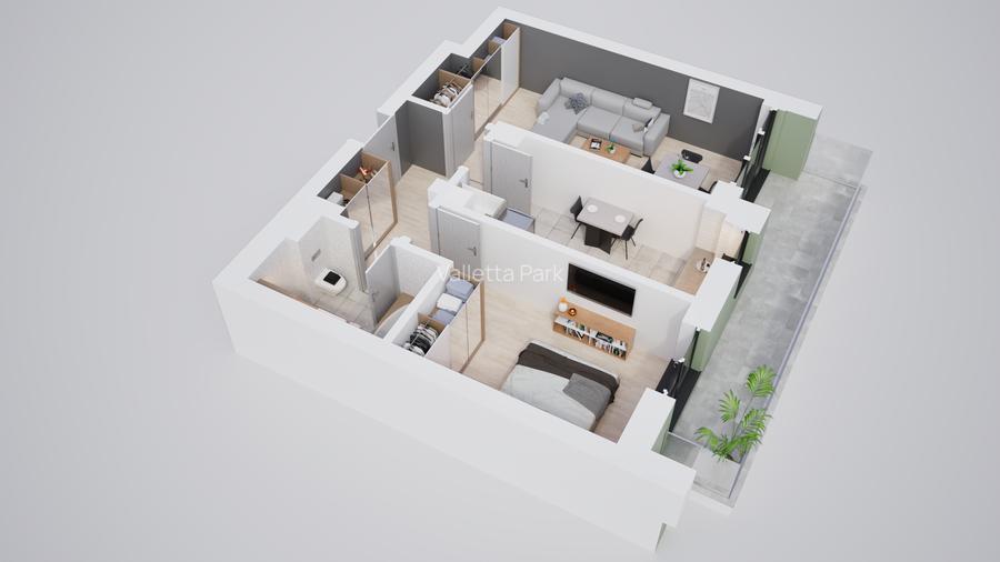 Ansamblu rezidențial nou – 2 camere moderne cu facilități complete - 4