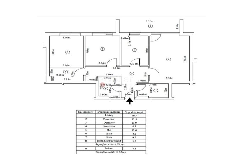 Loc De Parcare Subteran Inclus - 1