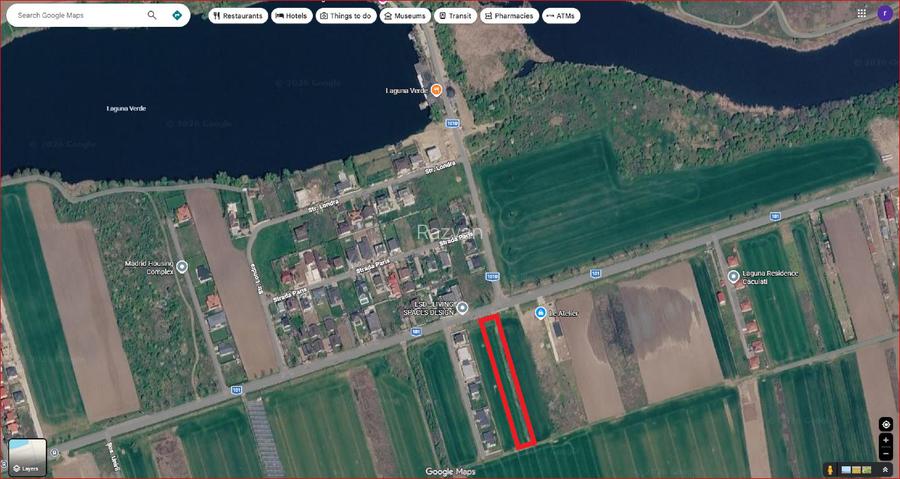 Teren intravilan la sosea | 5.000 mp | lângă Laguna Verde | Investiție - 2