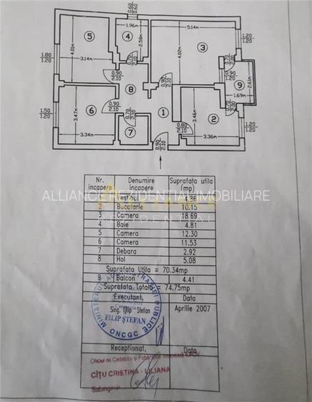 Apartament 3 camere Primarie Popesti Leordeni - 13