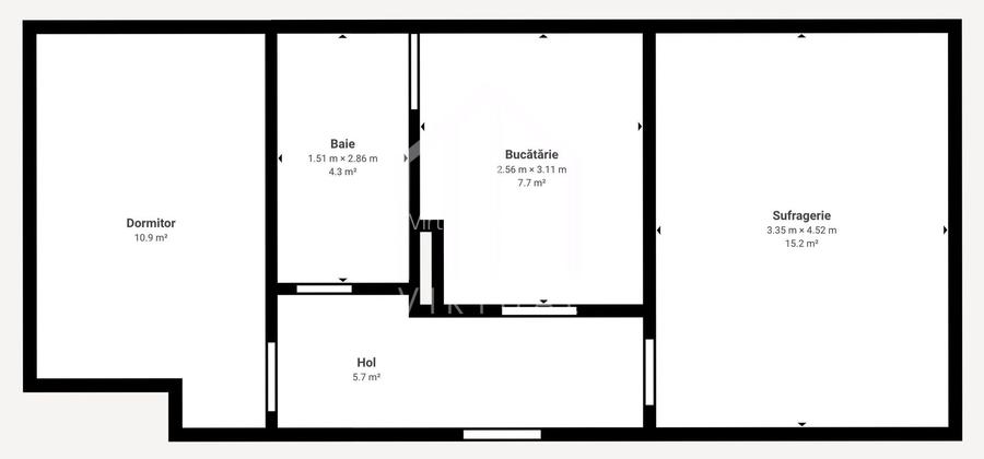 Apartament cu 2 camere, decomandar, renovat recent, etaj 2/4, Terezian - 4