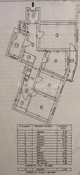 4 camere Colentina, inst. schimb., et. 5, an 1977, 81 mp - 13