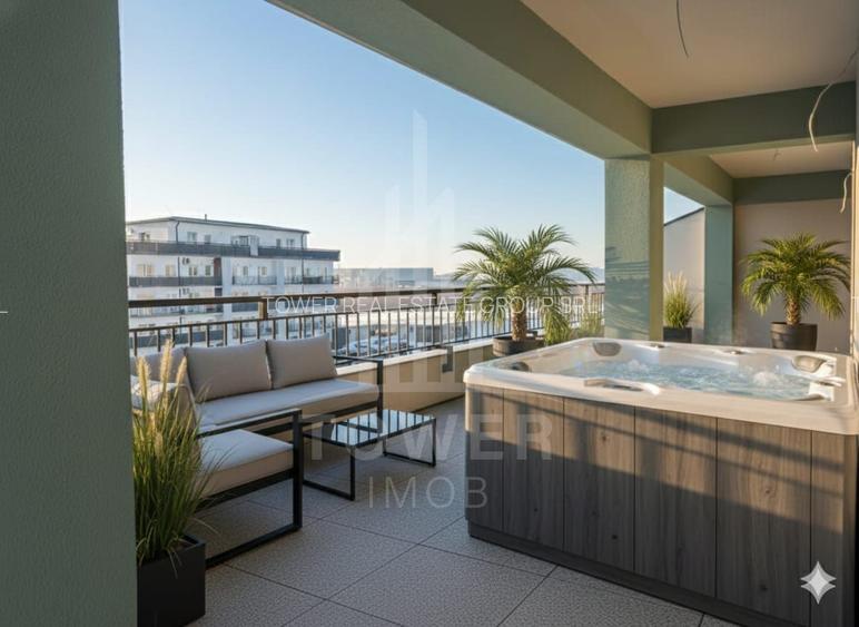 Penthouse de vânzare – Turnișor | Terasă spectaculoasă  | Bloc nou, modern - 9