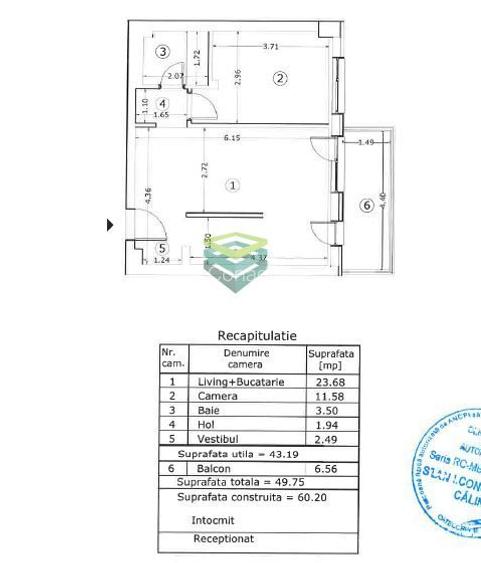 Apartament  Nou 2 camere + loc de parcare subteran | Domenii - 1