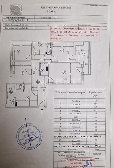 APARTAMENT 4 CAMERE-RAHOVA-BLOC REABILITAT-2 BAI-2 BALCOANE - 13