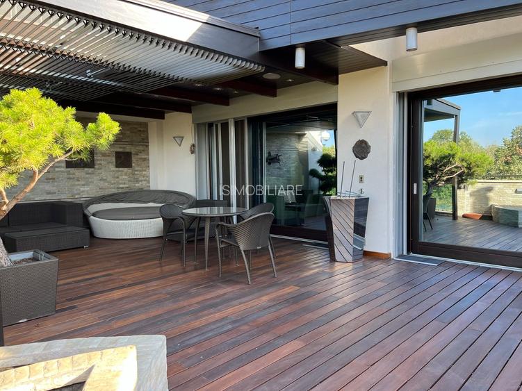 Penthouse parc Herastrau sos Nordului + 400 mp curte cu piscina - 17