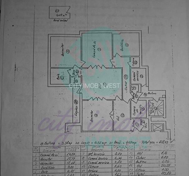 4 Camere bloc interbelic| Unirii-Budapesta | 124 mp | Centrala proprie - 4