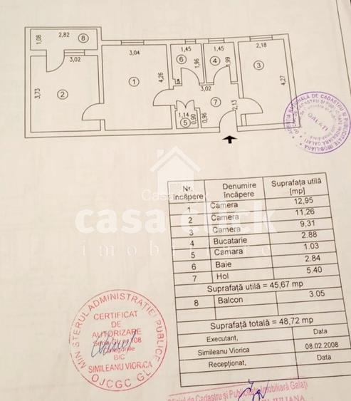 Apartament 3 camere, Micro 19, etaj 2 – mobilat complet - 13