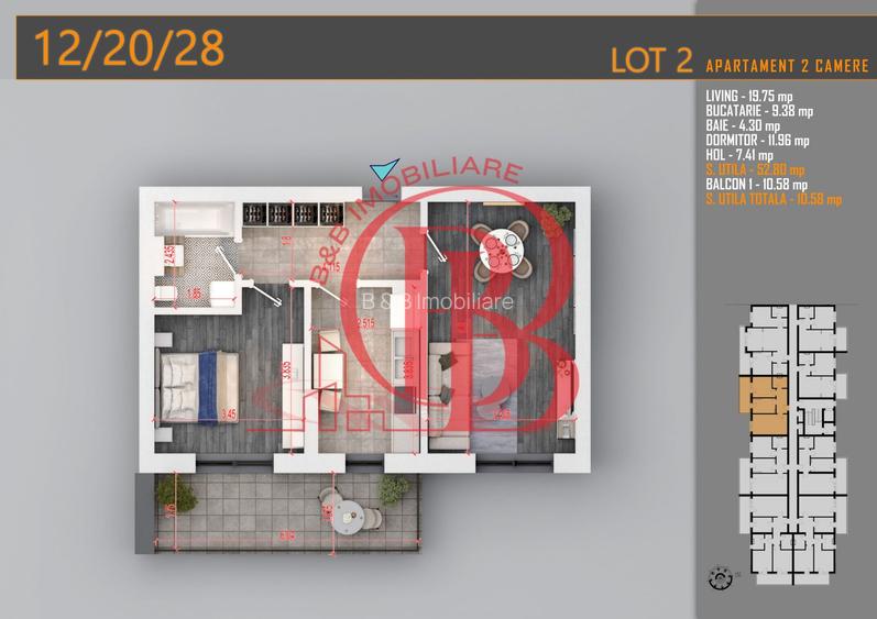 Apartament Decomandat 2 camere - Th. Pallady Metrou N. Teclu - 1