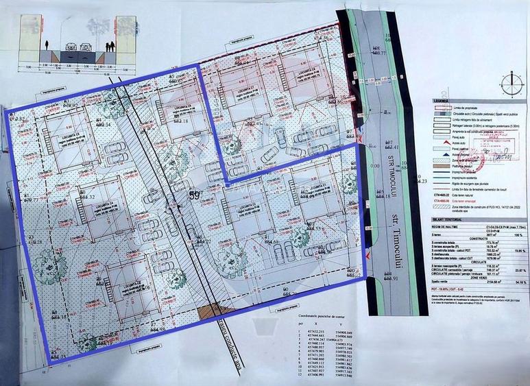 Proiect autorizat (AC) pentru constructia a 2 vile individuale P+M - 11