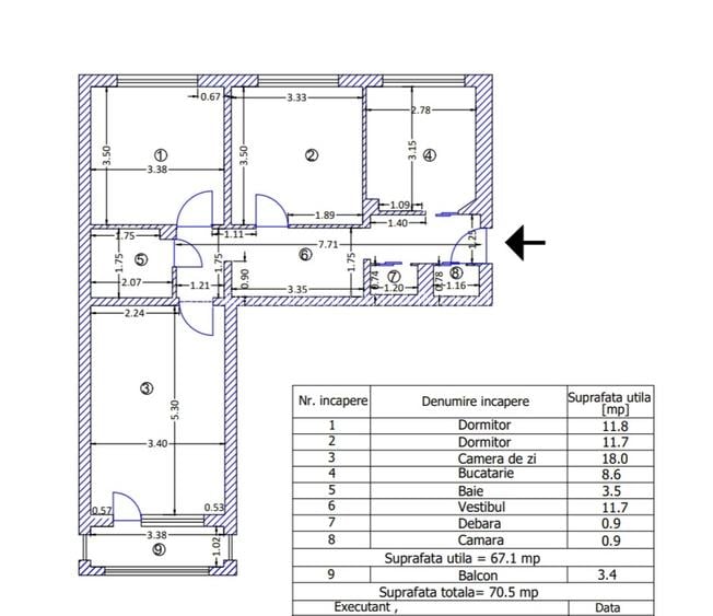 Vanzare 3 camere Tineretului, cea mai buna locatie, decomandat, metrou - 16