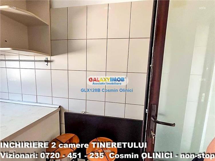 Inchiriere apartament 2 camere Tineretului vedere parc mobilat - 8