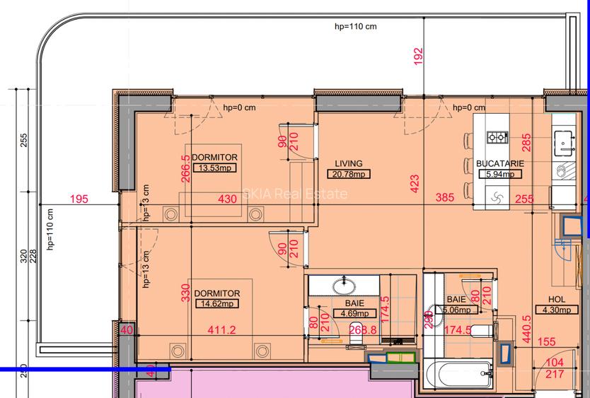 Apartament cu 3 camere // ONE High District - 1