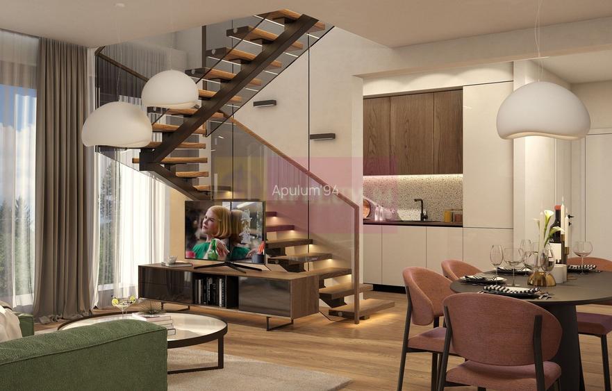 Apartament cu 3 camere cu finisaje de LUX in Sinaia la etaj + mansarda - 2