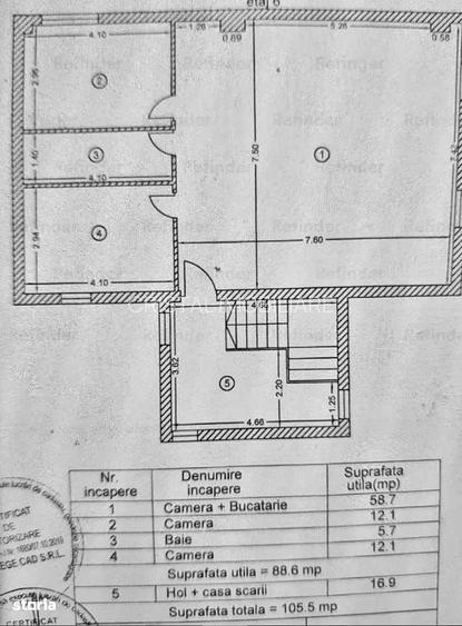 Penthouse 3 camere, 105 mp, terasa 15 mp, zona Eminescu, bloc nou - 15