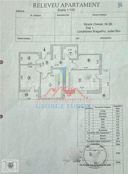 Ap. 3 camere, 85 mp, Str. Ciresar 26A, Prelungirea Ghencea- Bragadiru - 38
