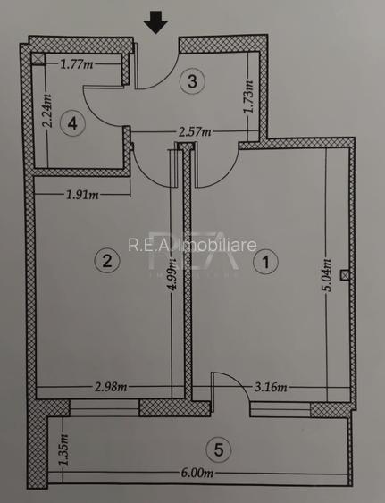 2 camere Dristor, centrală, et. 3, an 2015, metrou - 5