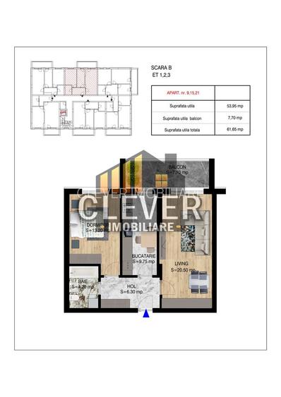 Apartament 2 cam Dezvoltator Pallady Metrou Nicolae Teclu - 1