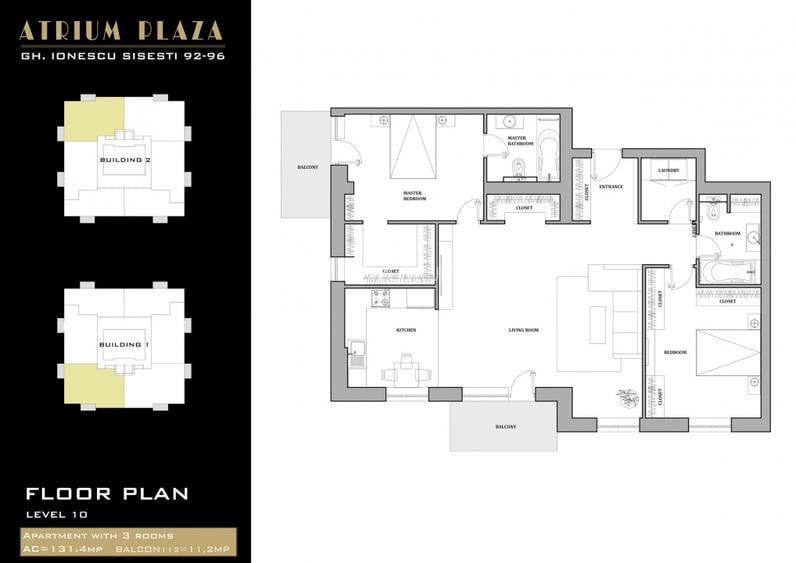 0% | Apartament 3 camere NOU, decomandat, 86 mp, 2 bai  | Atrium - Sișești - 16