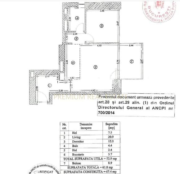Apartament NOU luminos cu 2 camere/ Complex Rezidential/One Verdi Park/Parcare - 1