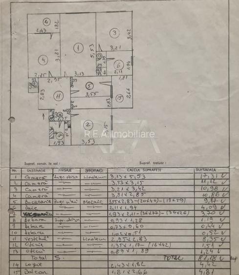 4 camere, 1/8, anvelopat, bloc 1982, 90mp-Gorjului - 14