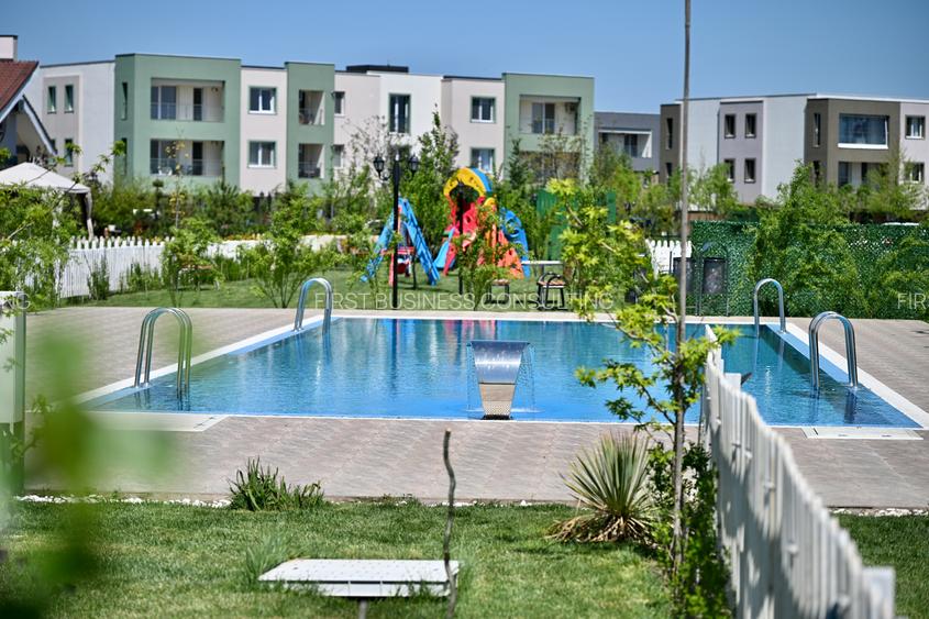 VILE P+M, 5 camere+Teren 300 mp.zona Otopeni, COMPLEX CU PISCINA-COMISION 0% - 51