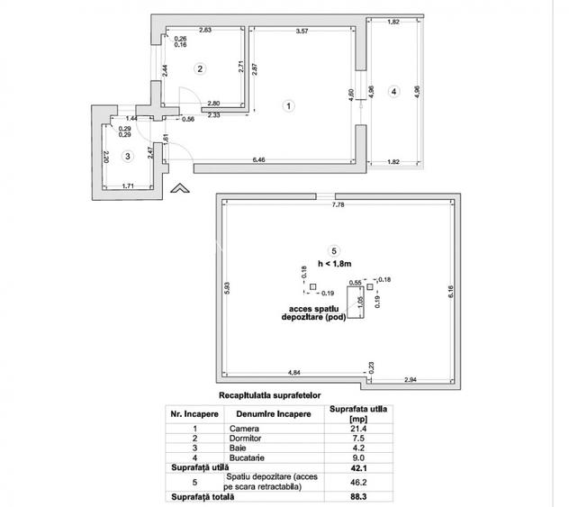 Garsoniera Drumul Valea Doftanei, 10 min metrou Valea Ialomitei - 2
