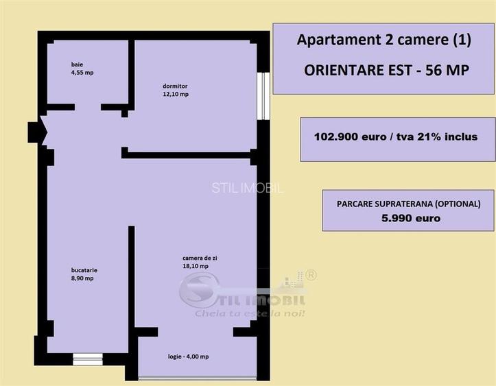 Apartament 2 camere nou, Iasi Valea Lupului, incalzire in pardoseala - 2