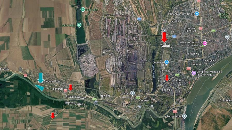 TEREN INDUSTRIAL/LOGISTIC SENDRENI - GALATI 66.000 mp - 2