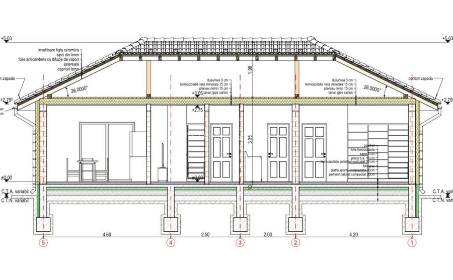 Casa la rosu, plan parter, 97mp utili, 3 dormitoare, 2 bai, central Bod, Brasov - 7