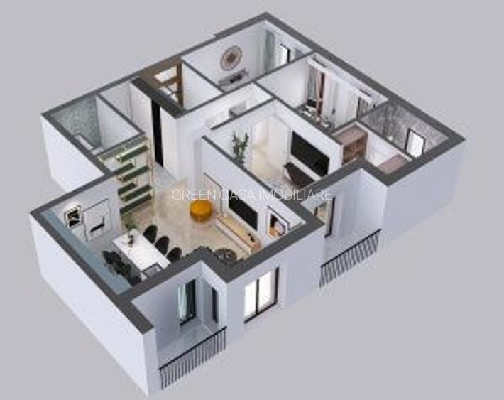 Apartamente de 4 camere, ansamblu exclusivist, zona Oncos, Floresti - 3