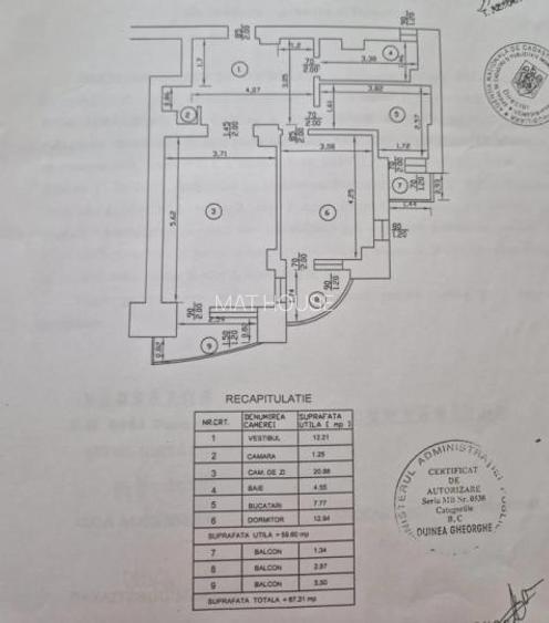 APARTAMENT 2 CAMERE 3/8 68 MP BL 2000 MONOLIT  ORIENTARE SUD - 8