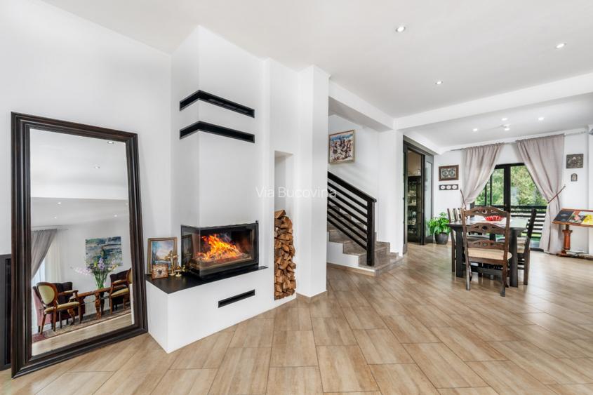 Casa de locuit sau vacanta 5 camere, 5 bai, 2600mp teren langa Humor - 6