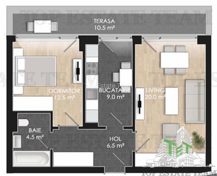 Apartament cu 2 camere de vanzare intr-un complex cu piscina /parc/ Sector 1/ No - 9