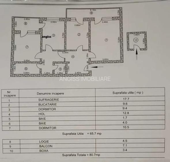 Apartament 3 camere cu Balcon - STR VICTORIEI - 6