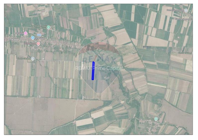 Teren extravilan 11,132 mp, Săcădat, de vânzare - 2
