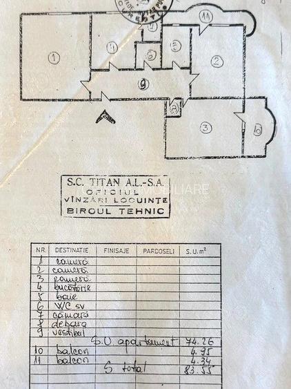 Vânzare 3 Camere Adiacent Mircea Vodă 84 mp, Etaj 6, 2 Băi, Reabilitat - 6